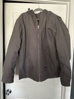 Berne HJ62TNM XLT Gray Hooded Work Jacket – Excellent Condition